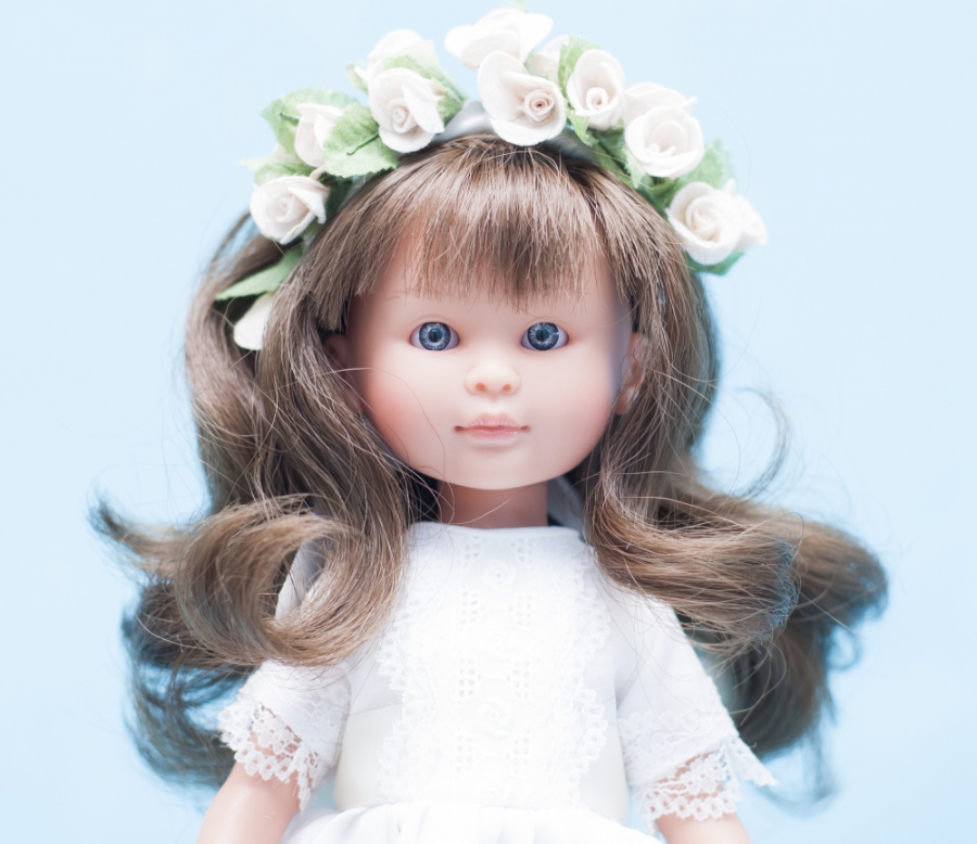 Кукла Селия с цветочным венком, 30 см.  